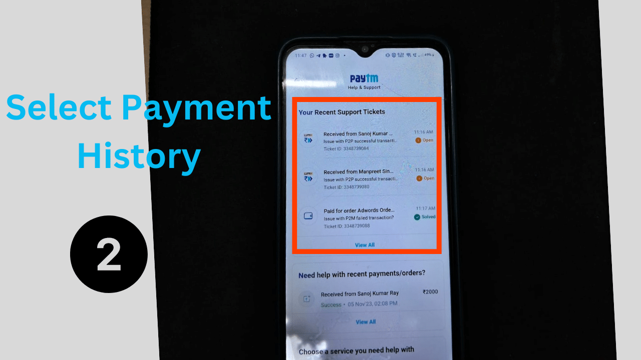 How to Delete Paytm Payment History