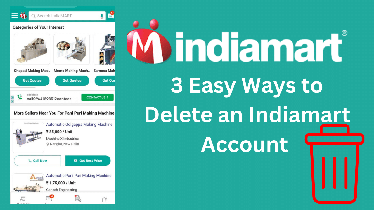 How to Delete IndiaMART Account