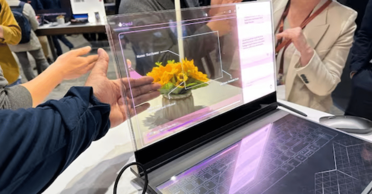 Lenovo Transparent Laptop First Fook at MWC 2024