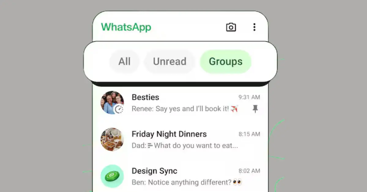 How to use chat filters on WhatsApp